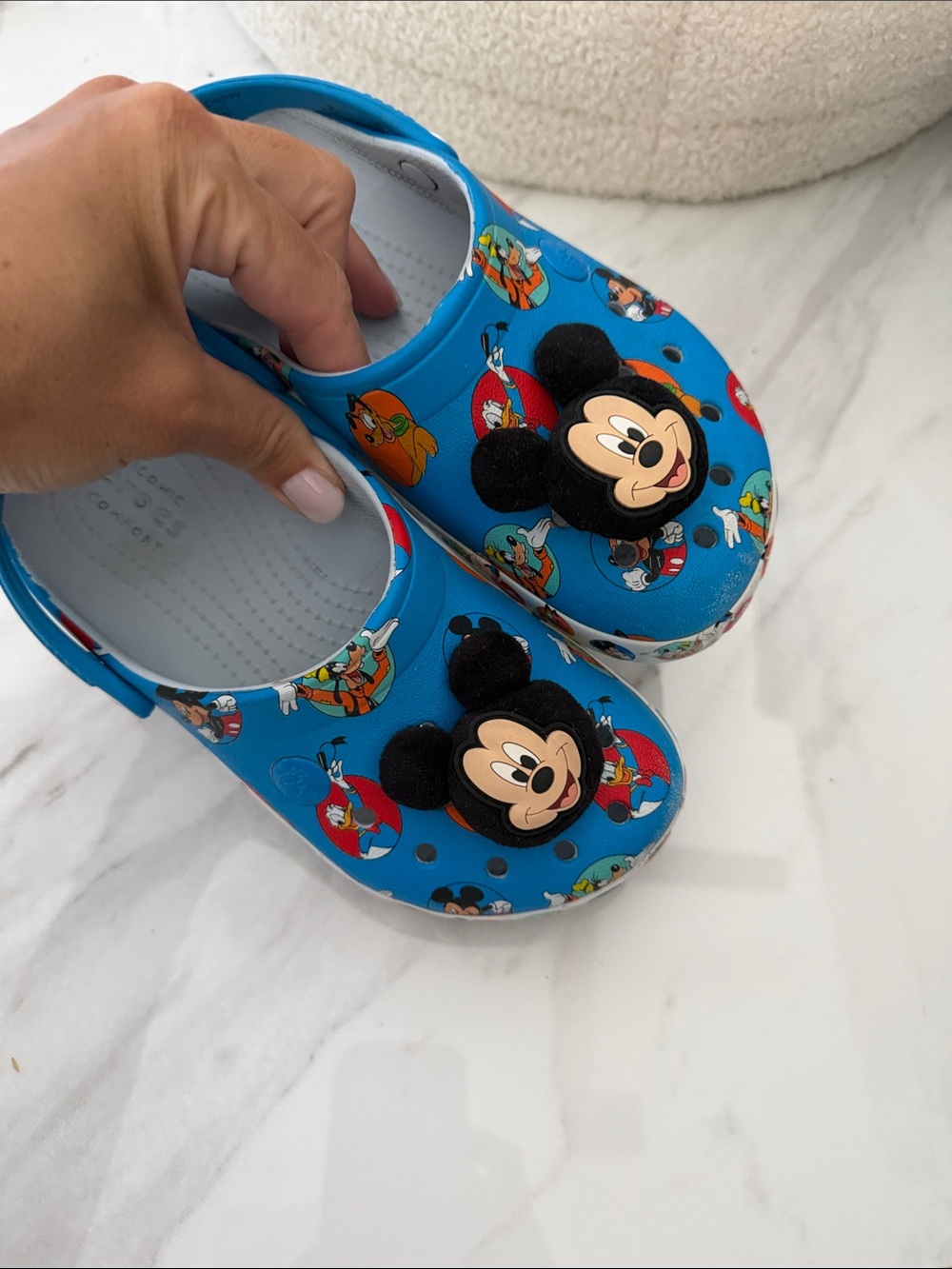 Disney Mickey Mouse Blue Kids Clogs with Character Accents